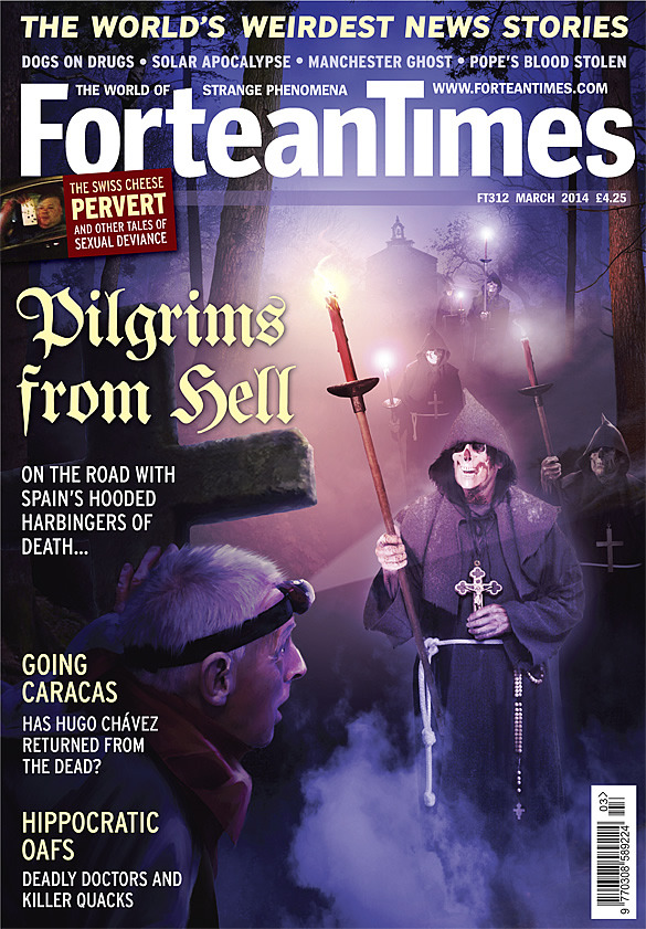 Alex Tomlinson's illustration for Fortean Times