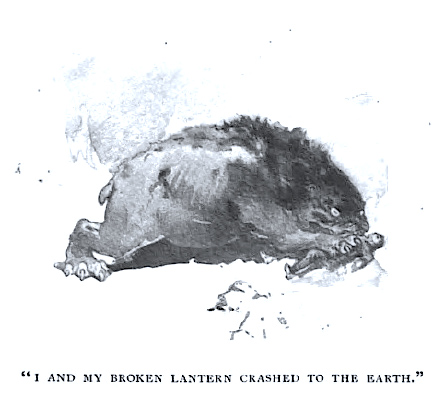 The Terror of Blue John Gap. Illustration by Harry Rountree, 1910. 